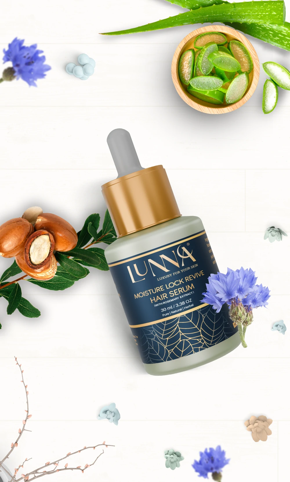 Lunna Moisture Lock Revive Hair Serum Decorative image 3